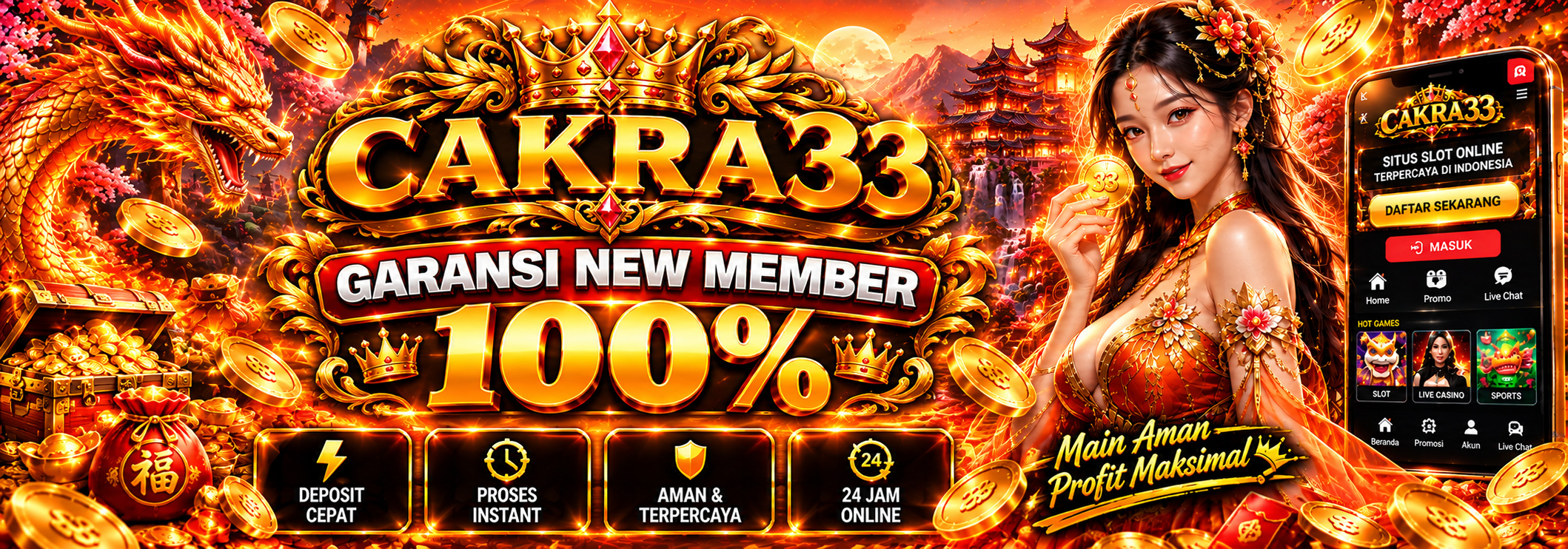 BONUS NEW MEMBER 100%
